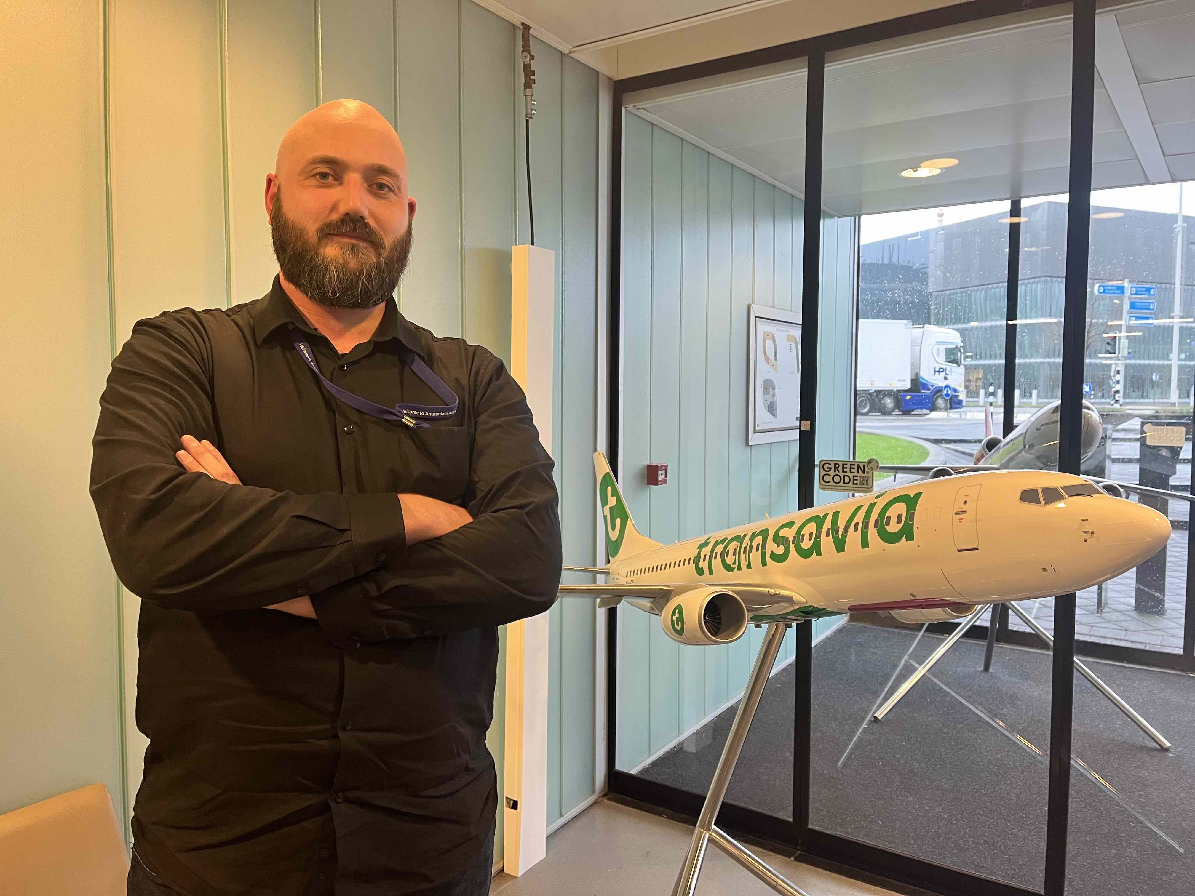 Over de vloer bij Steffano (Transavia) 